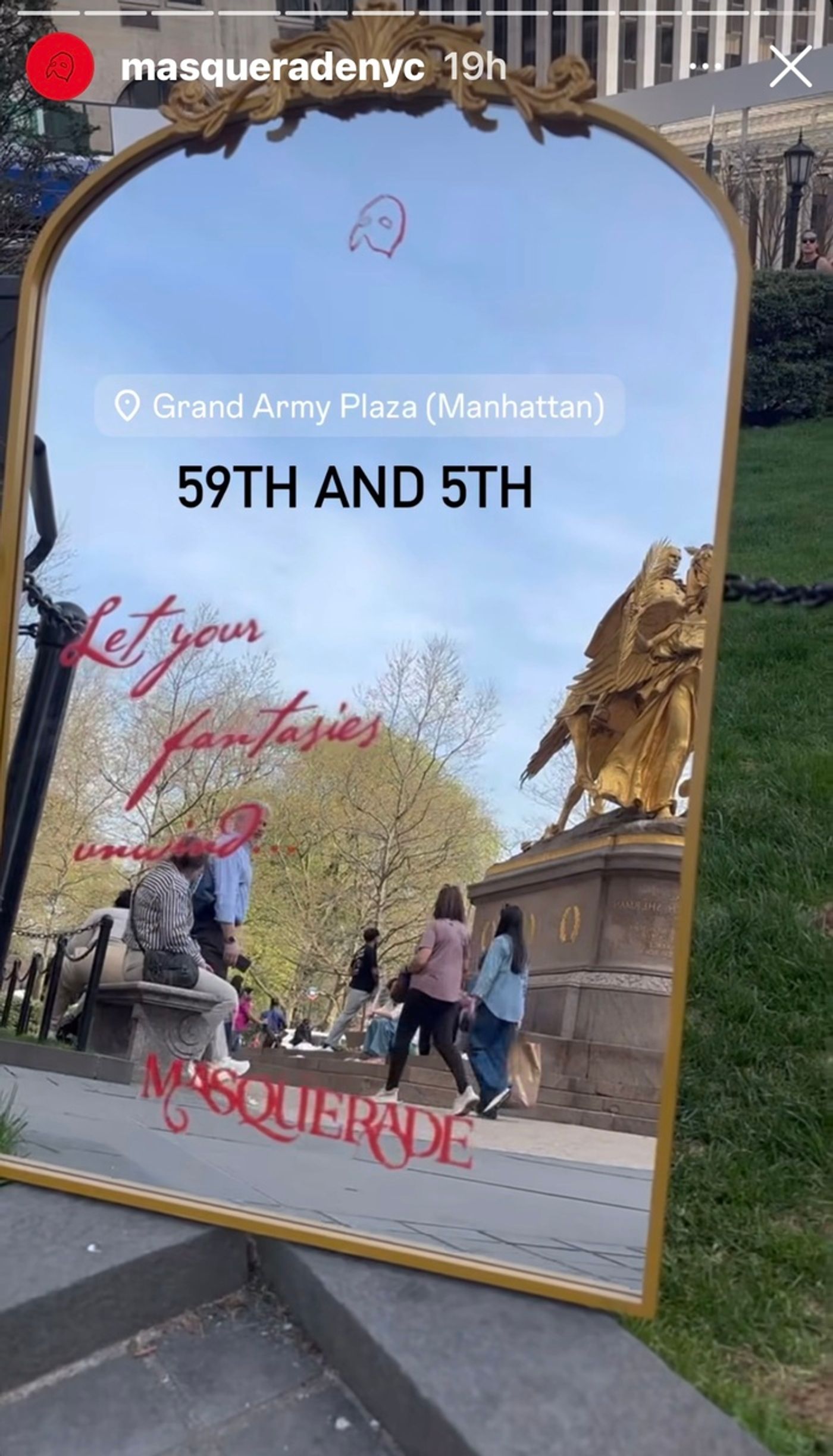 Photos: PHANTOM Return Teased With Masquerade Masks Appearing Around the City  Image