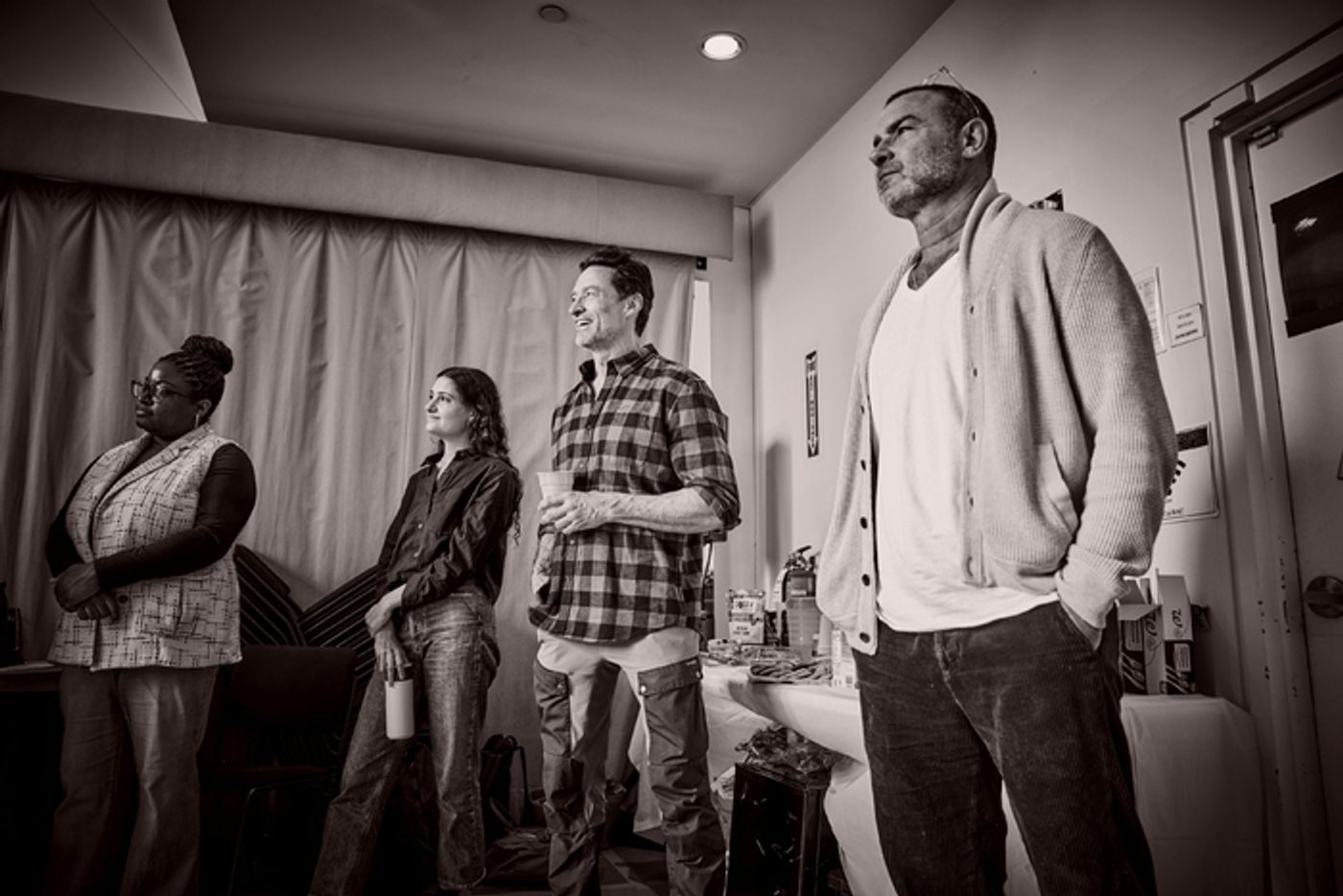 Photos: Beatty, Jackman, Schreiber and More in Rehearsals for Audible Shows Photos: Beatty, Jackman, Schreiber and More in Rehearsals for Audible Shows Image