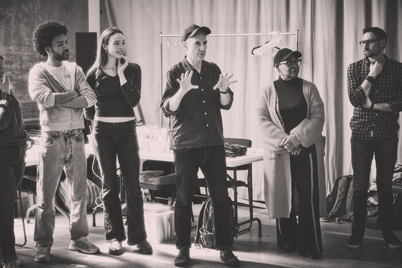 Photos: Beatty, Jackman, Schreiber and More in Rehearsals for Audible Shows Photos: Beatty, Jackman, Schreiber and More in Rehearsals for Audible Shows Image