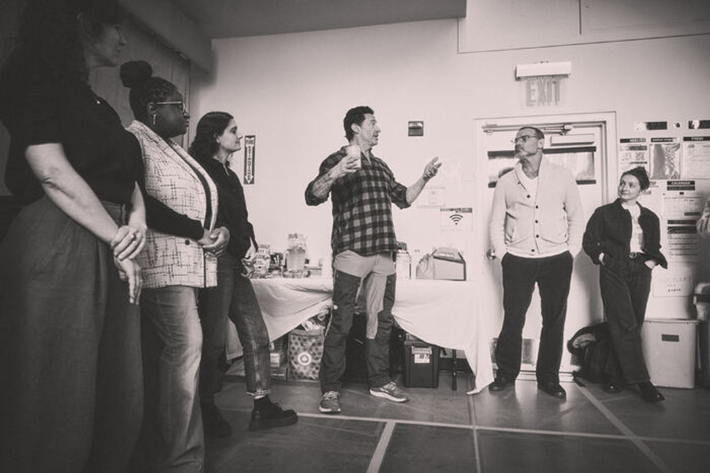 Photos: Beatty, Jackman, Schreiber and More in Rehearsals for Audible Shows Photos: Beatty, Jackman, Schreiber and More in Rehearsals for Audible Shows Image