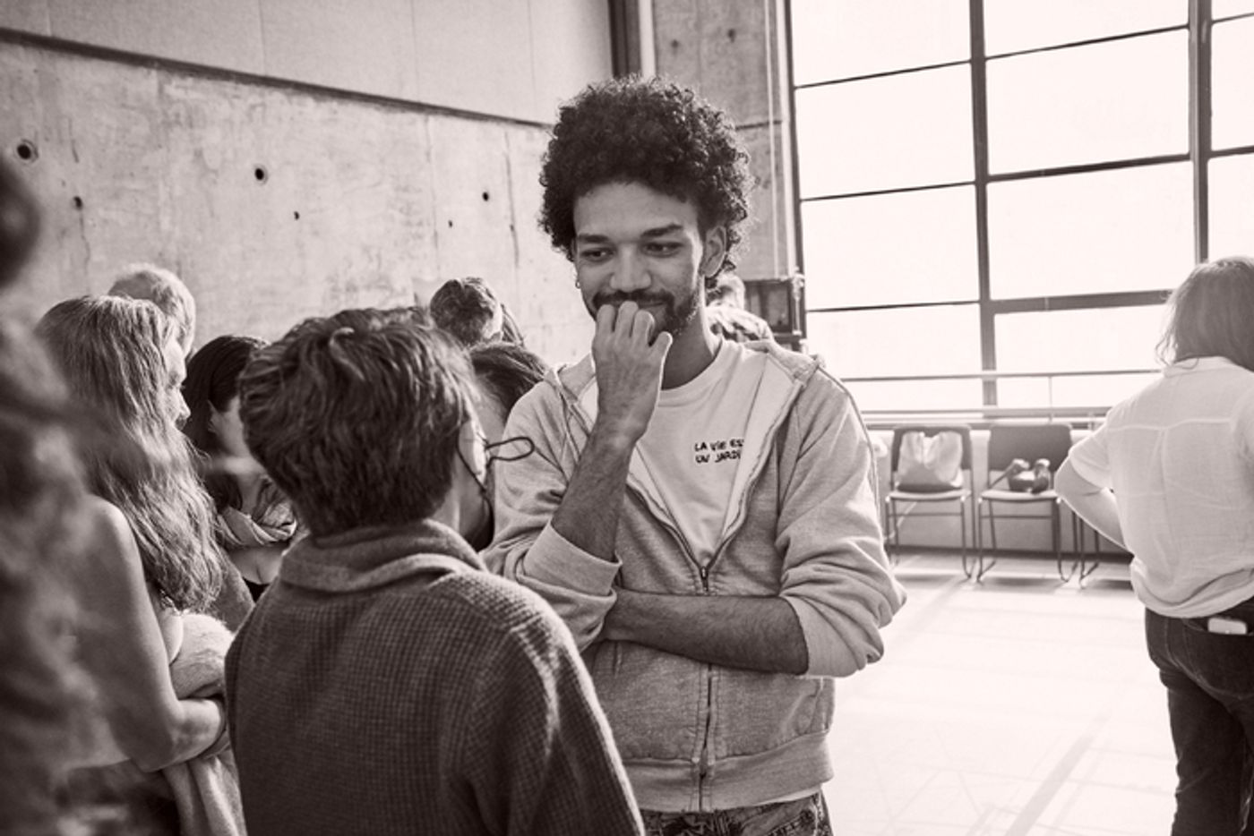 Photos: Beatty, Jackman, Schreiber and More in Rehearsals for Audible Shows Photos: Beatty, Jackman, Schreiber and More in Rehearsals for Audible Shows Image