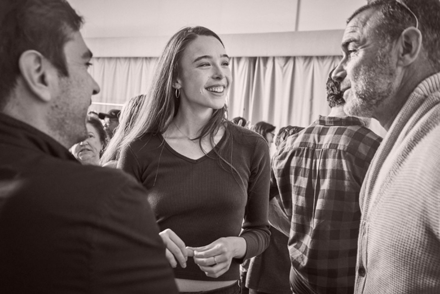 Photos: Beatty, Jackman, Schreiber and More in Rehearsals for Audible Shows Photos: Beatty, Jackman, Schreiber and More in Rehearsals for Audible Shows Image