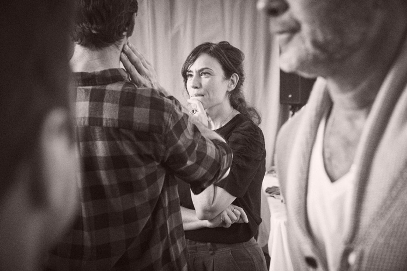 Photos: Beatty, Jackman, Schreiber and More in Rehearsals for Audible Shows Photos: Beatty, Jackman, Schreiber and More in Rehearsals for Audible Shows Image