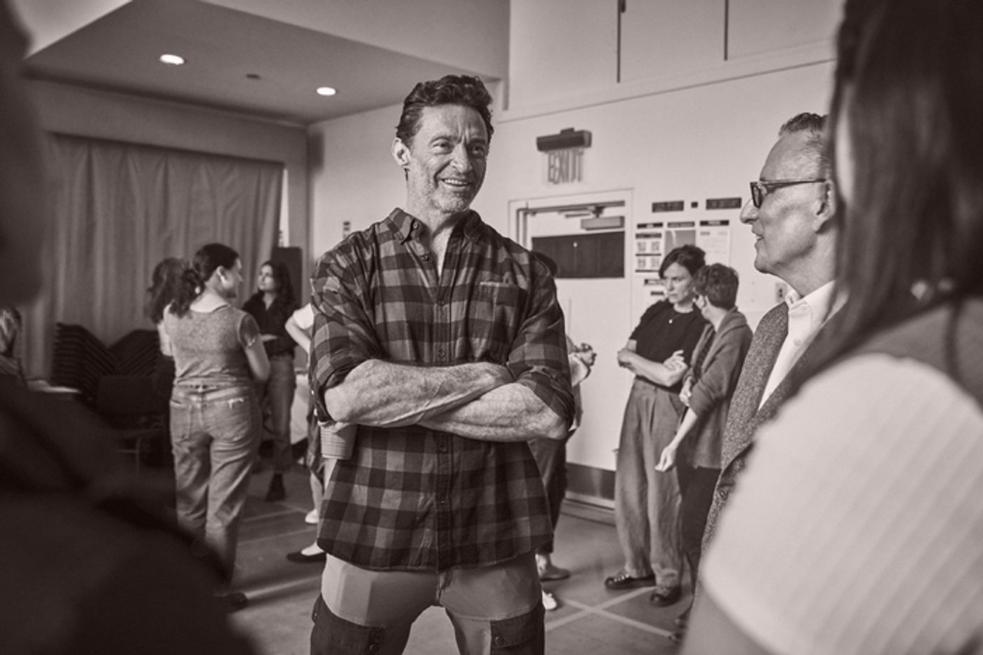 Photos: Beatty, Jackman, Schreiber and More in Rehearsals for Audible Shows Photos: Beatty, Jackman, Schreiber and More in Rehearsals for Audible Shows Image