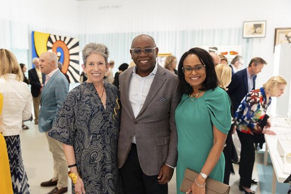Beth Rudin DeWoody, Euclid Walker and Francine Walker Photo
