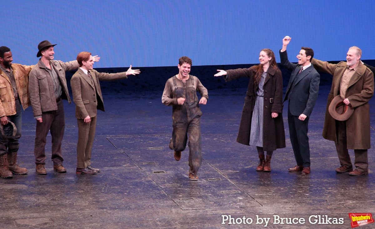Clyde Voce, Wade McCollum, Taylor Trensch, Jeremy Jordan, Lizzy McAlpine, Jason Gotay and Marc Kudisch at 