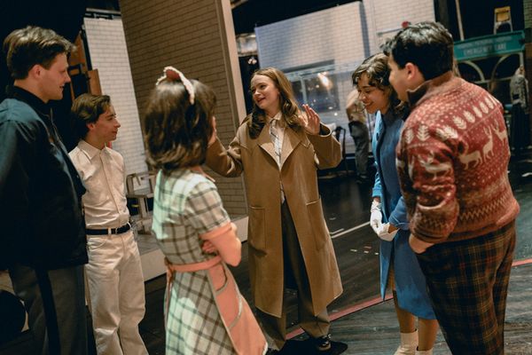 Sadie Sink and the cast of Stranger Things: The Last Shadow Photo
