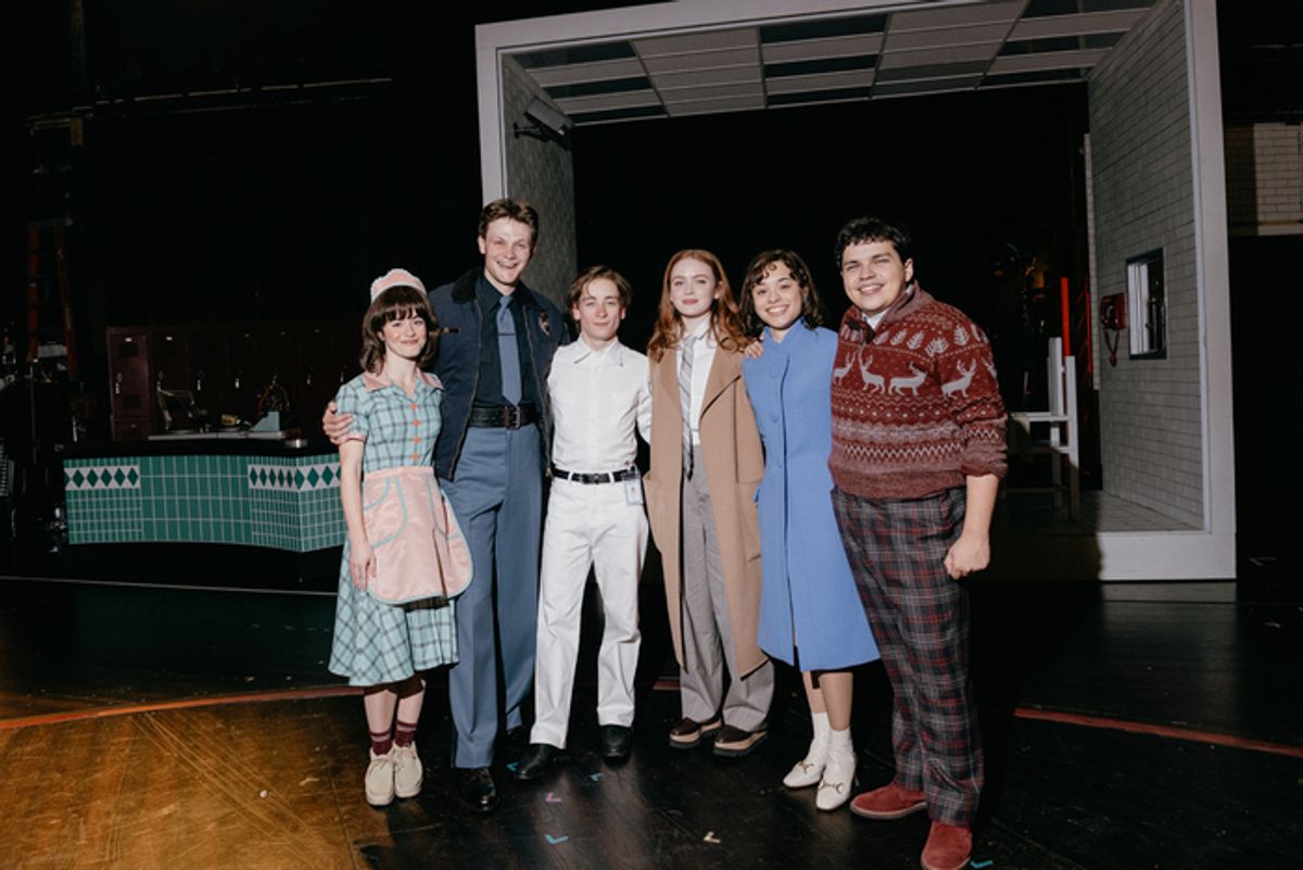 Sadie Sink and the cast of Stranger Things: The Last Shadow at 