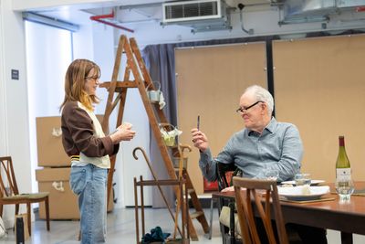 Aya Cash and John Lithgow Photo