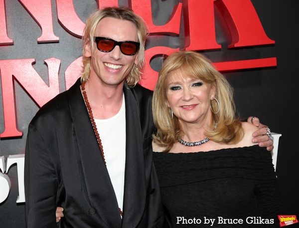 Jamie Campbell Bower and Sonia Friedman Photo