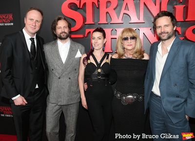 Justin Martin, Matt Duffer, Kate Trefry, Sonia Friedman and  Ross Duffer  Photo