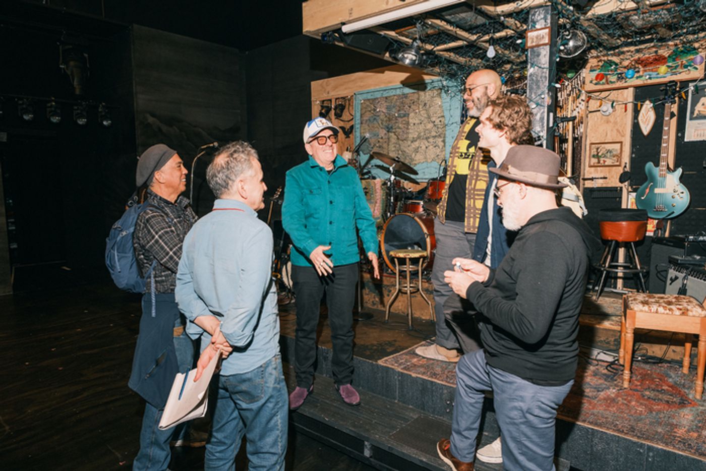 Photos: Elvis Costello Visits DEAD OUTLAW on Broadway  Image