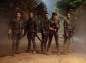 Henry Golding, Luca Marinelli, Marwan Kenzari, Charlize Theron and KiKi Layne @ BroadwayWorld Henry Golding, Luca Marinelli, Marwan Kenzari, Charlize Theron and KiKi Layne Photo