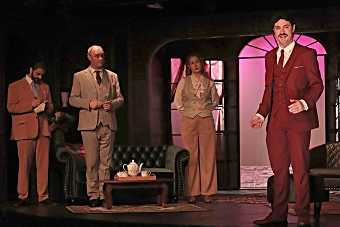 Photos: Agatha Christie’s MURDER ON THE LINKS At The Players Theatre Photos: Agatha Christie’s MURDER ON THE LINKS At The Players Theatre Image