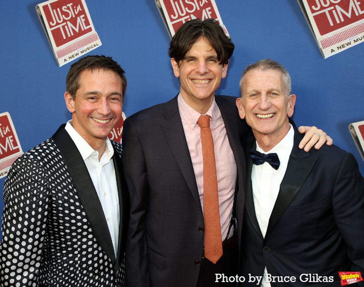 Robert Ahrens,Alex Timbers and Tom Kirdahy at 