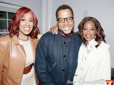 Gayle King, Playwright Branden Jacobs-Jenkins and Oprah Winfrey Photo