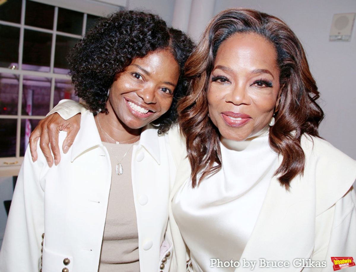 Producer La Chanze and Oprah Winfrey at 