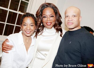 Kara Young, Oprah Winfrey and Glenn Davis Photo