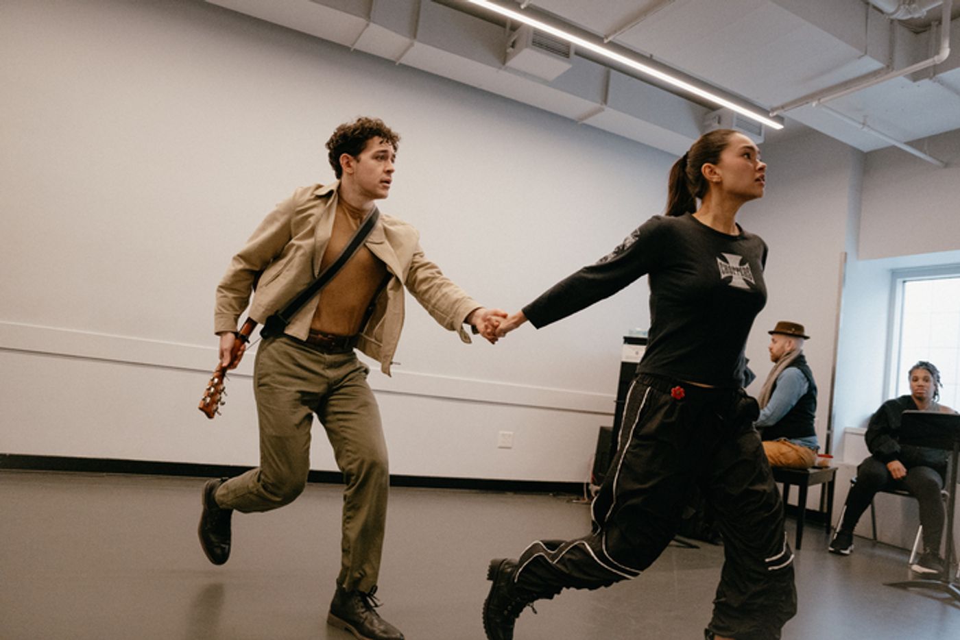 Photos: Ali Louis Bourzgui and Myra Molloy in HADESTOWN Rehearsals  Image