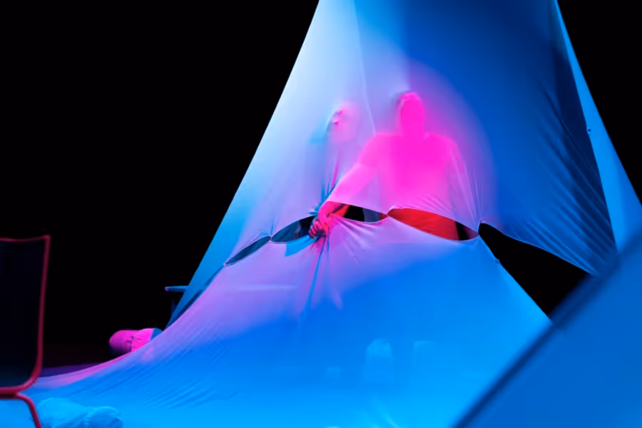 Review: WHEN THE CLOUD CATCHES COLOURS, Barbican Theatre Image