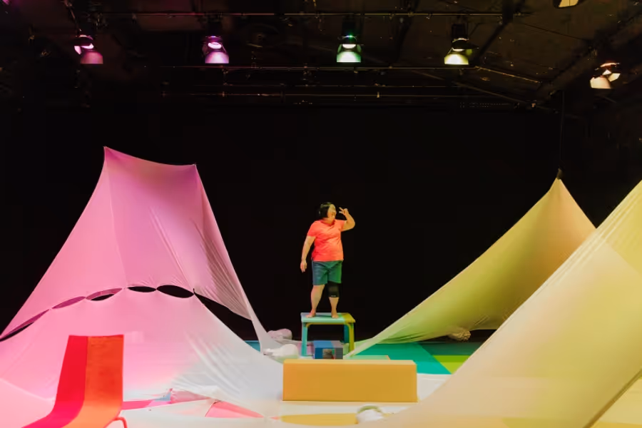 Review: WHEN THE CLOUD CATCHES COLOURS, Barbican Theatre Image