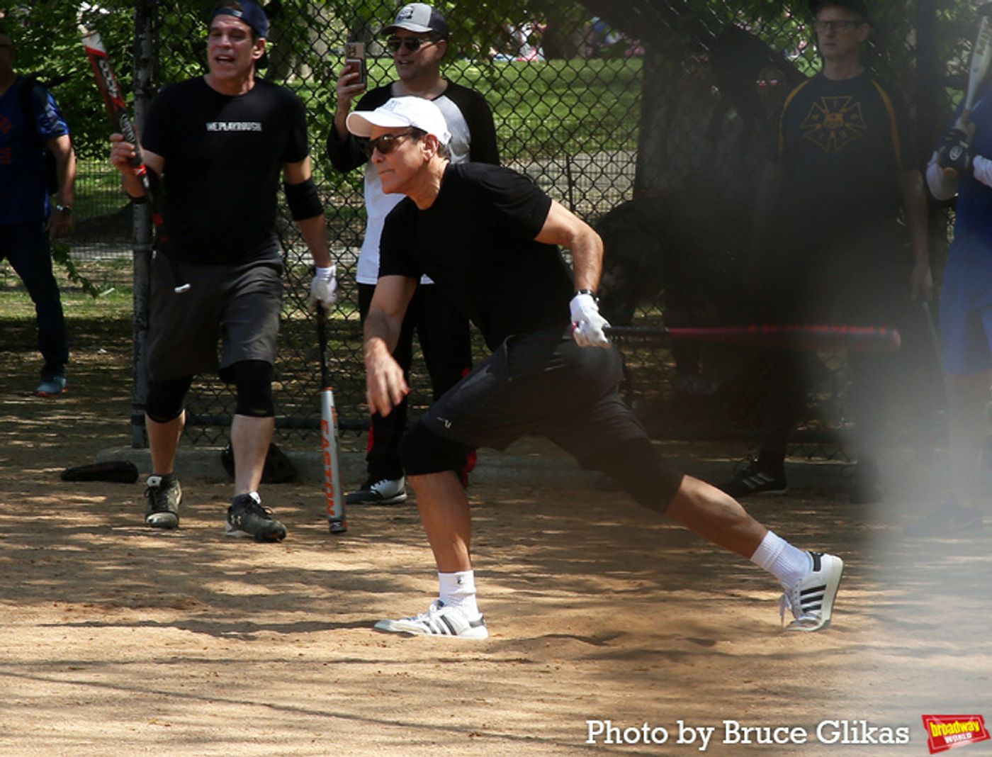 Photos: George Clooney Play Softball at the Broadway Show League Opening Day  Image