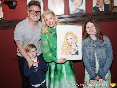 Megan Hilty, Brian Gallagher, son Ronan Gallagher and daughter Viola Gallagher Photo