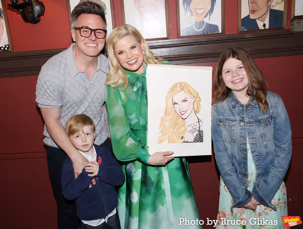 Megan Hilty, Brian Gallagher, son Ronan Gallagher and daughter Viola Gallagher Photo