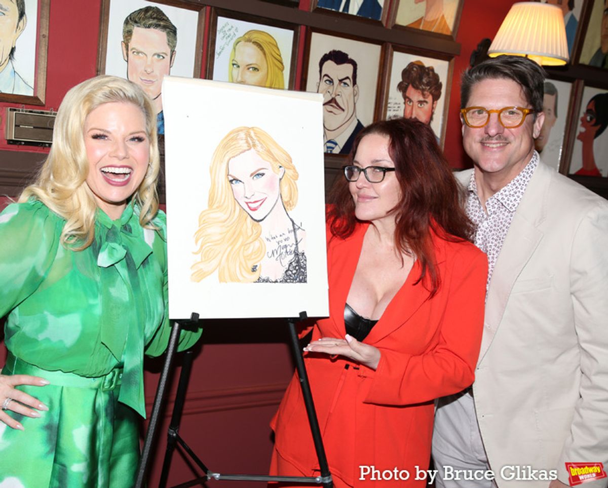 Megan Hilty, Jennifer Simard and Christopher Sieber at 