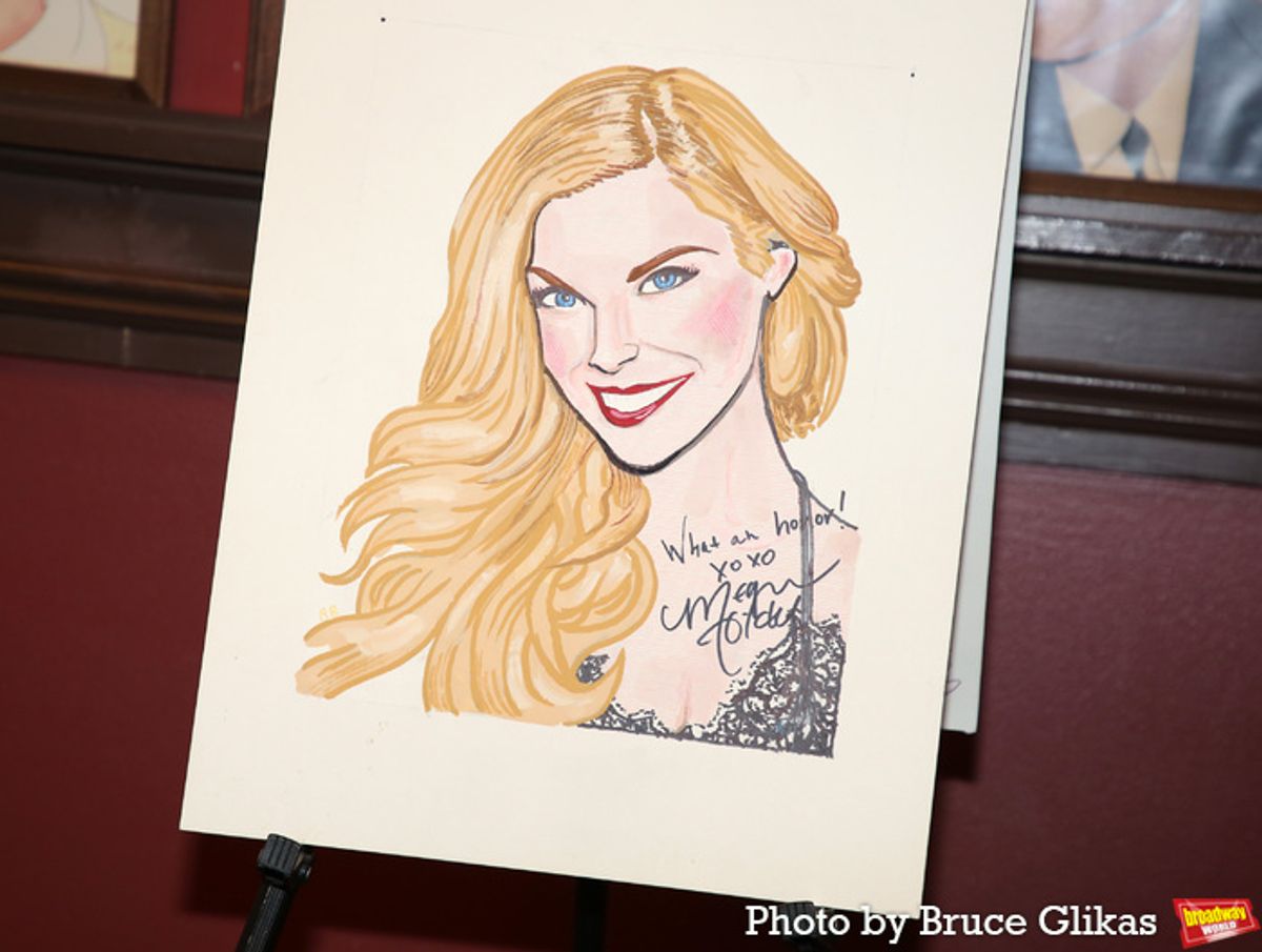 Megan Hilty's Sardi's portrait  at 