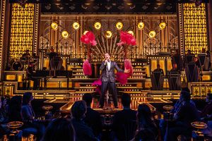 Jonathan Groff and the company  Photo