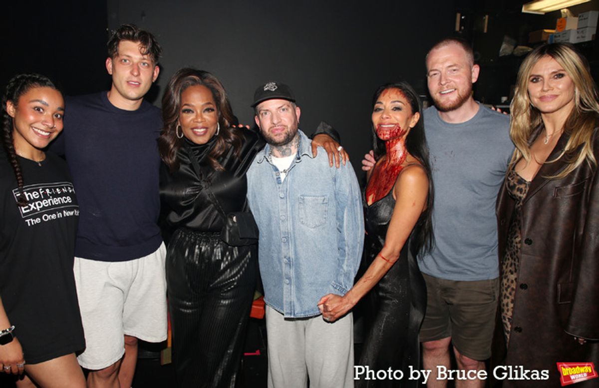 Grace Hodgett Young, Tom Francis, Oprah Winfrey, Director Jamie Lloyd, Nicole Scherzinger, David Thaxton and Heidi Klum at 