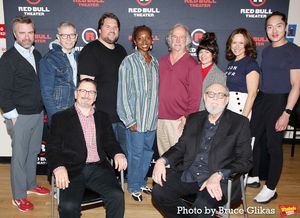 Manoel Felciano, Arnie Burton, Director Jesse Berger, Russell Daniels, Emilie Kouatch Photo