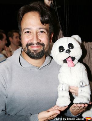 Lin-Manuel Miranda and Pudgy  Photo