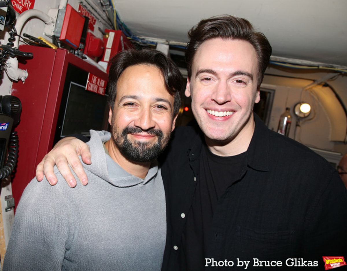 Lin-Manuel Miranda and Erich Bergen at 