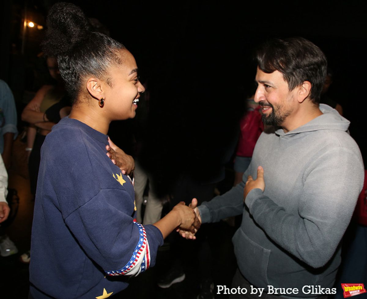 Jasmine Amy Rogers and Lin-Manuel Miranda at 