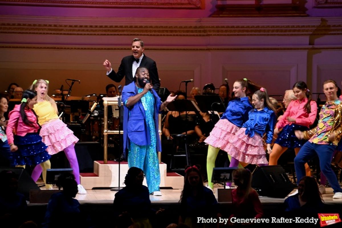 Mykal Kilgore, Steven Reineke and The Camp Broadway Ensemble at 