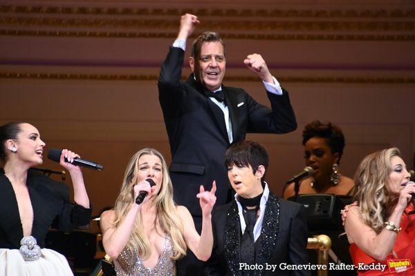 Sofia Carson, LeAnn Rimes Steven Reineke, Diane Warren and Taylor Dayne Photo
