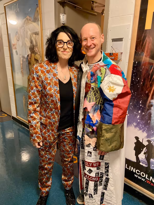 April 21, 2025: Floyd Collins, Jeremy Davis (pictured with Tina Landau) Photo