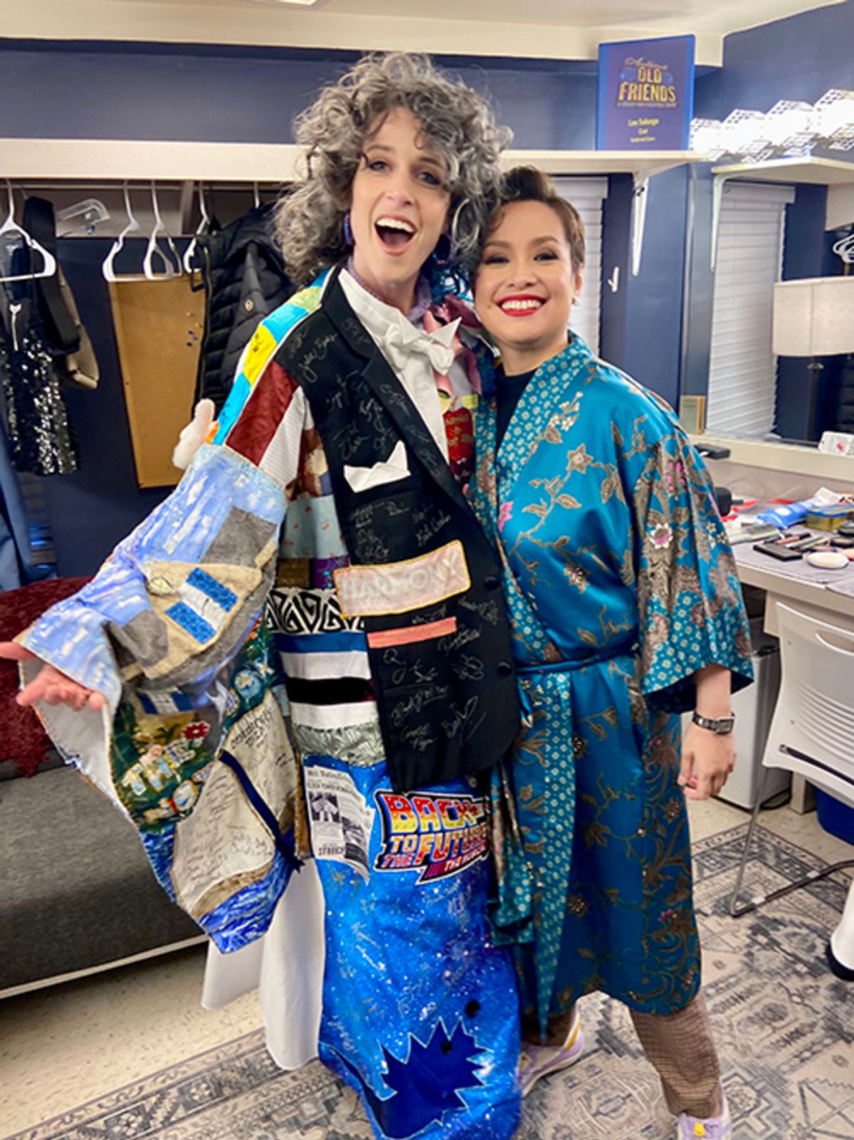 April 8, 2025: Stephen Sondheim's Old Friends, Paige Faure (pictured with Lea Salonga) at 