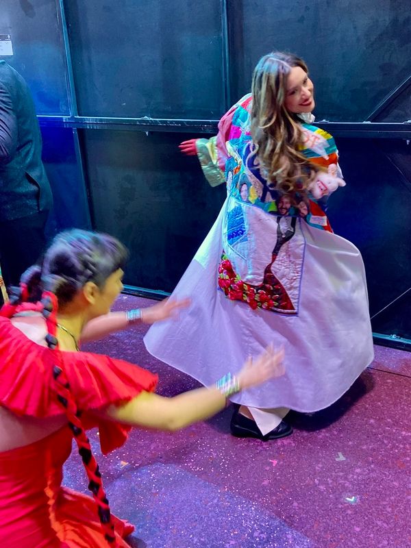 April 27, 2025: Real Women Have Curves, Monica Tulia Ramirez (pictured with Aline May Photo