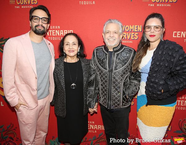 Lin-Manuel Miranda, Luz Towns-Miranda, Luis Miranda, and Vanessa Nadal Photo