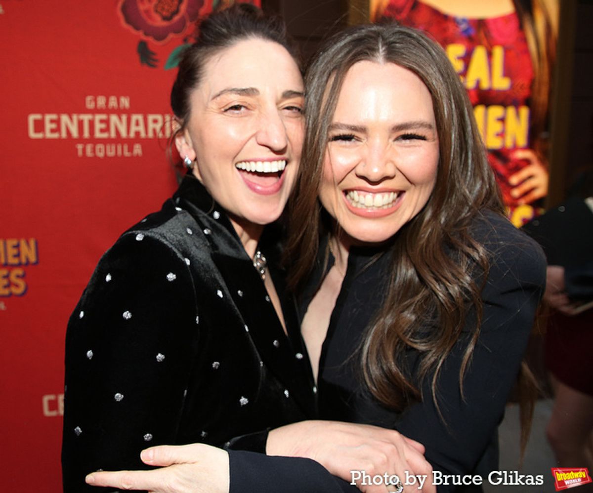 Sara Bareilles and Joy Huerta at 