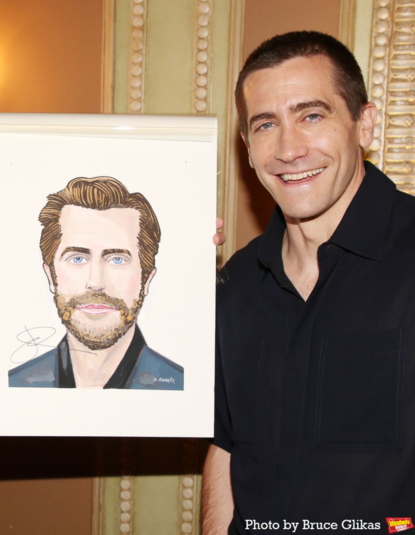 Photos: Jake Gyllenhaal Gets a Sardi's Portrait  Image