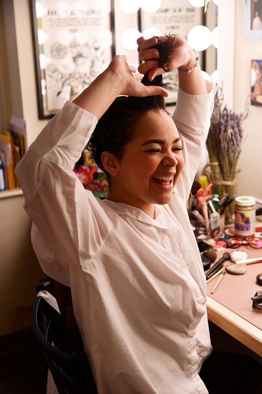 Photos: Jordan Tyson Prepares For GYPSY Backstage With The Dressing Room Project Image