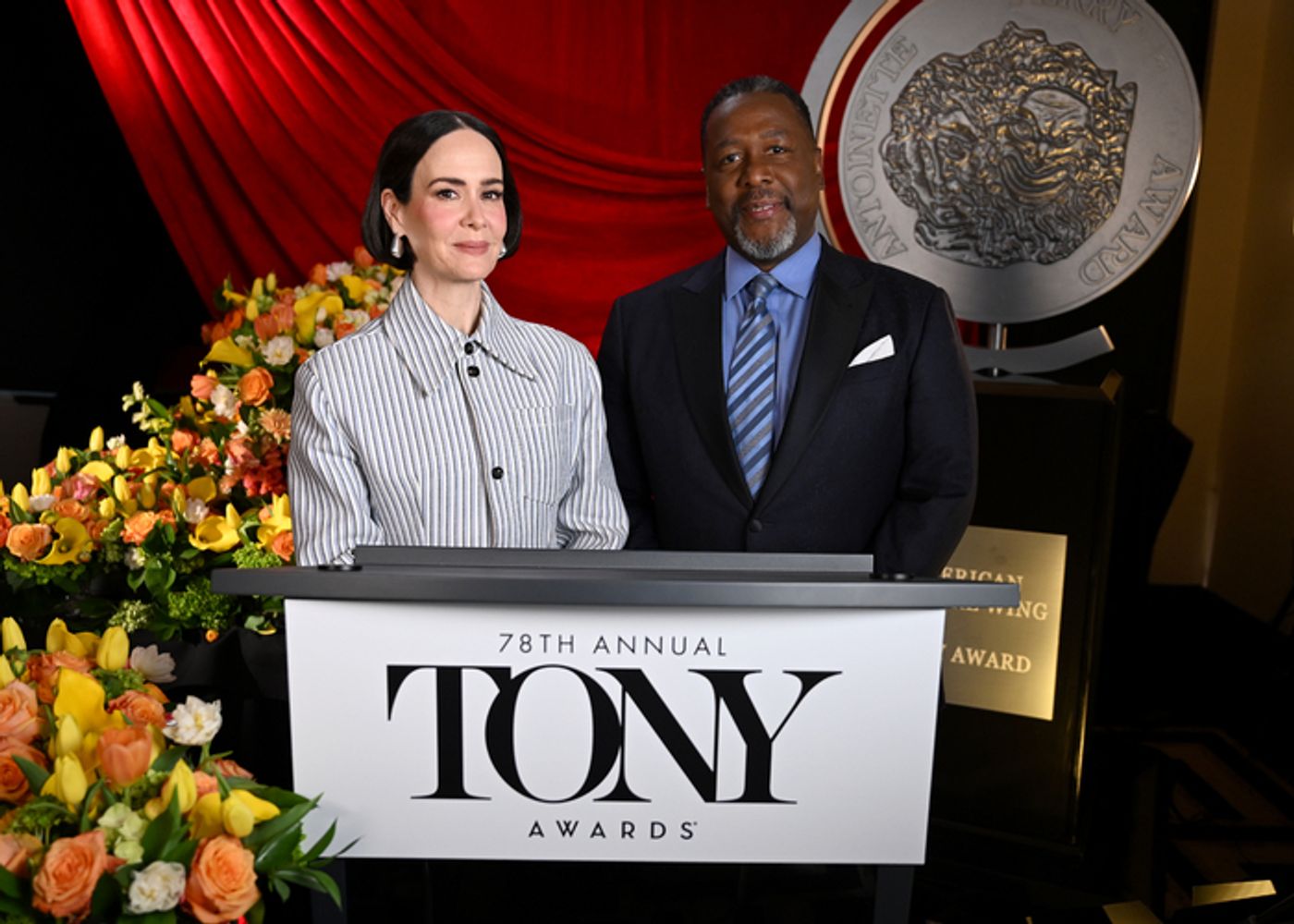 Photos: Sarah Paulson and Wendell Pierce Announce the 2025 Tony Award Nominations  Image