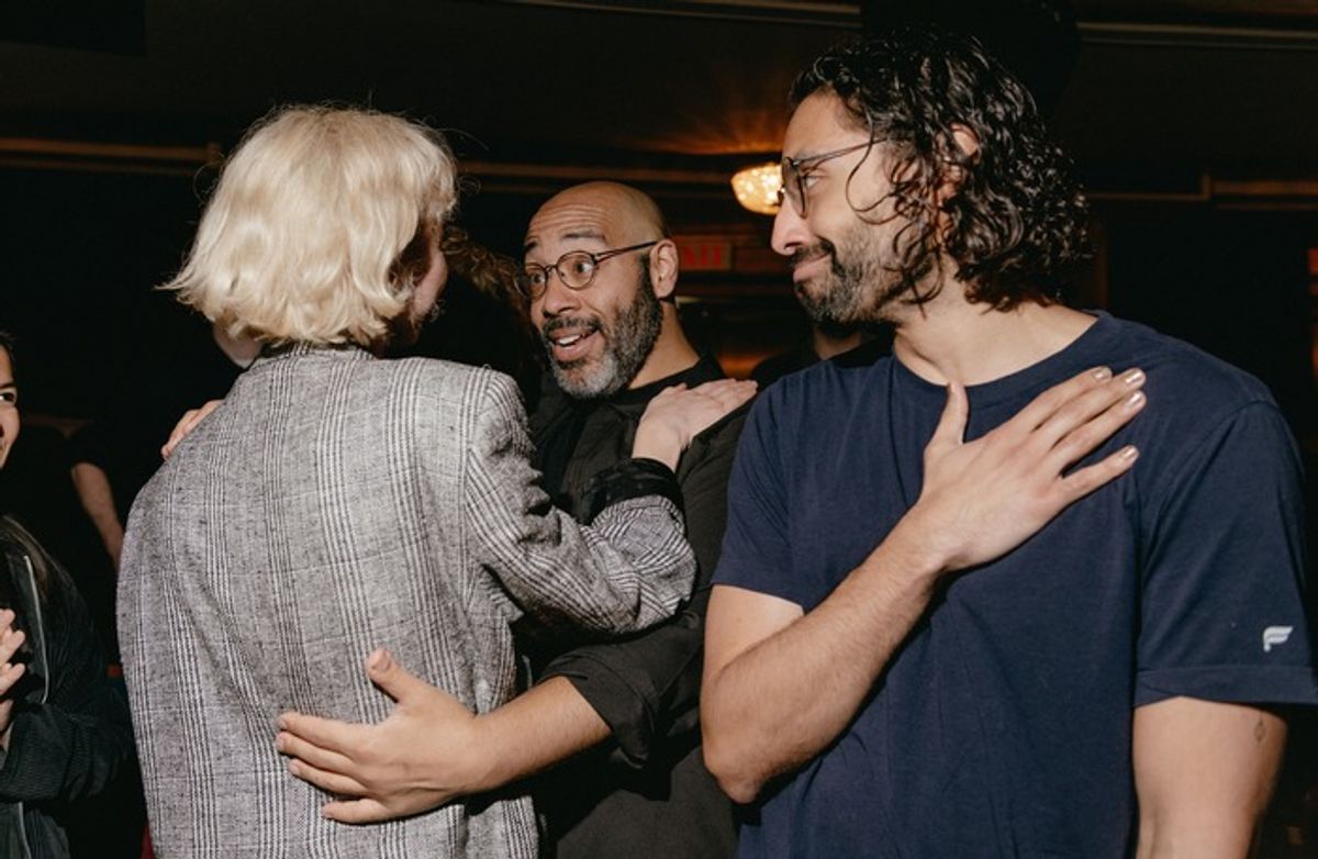 Julia Knitel, Eddie Cooper Trent Saunders  at 