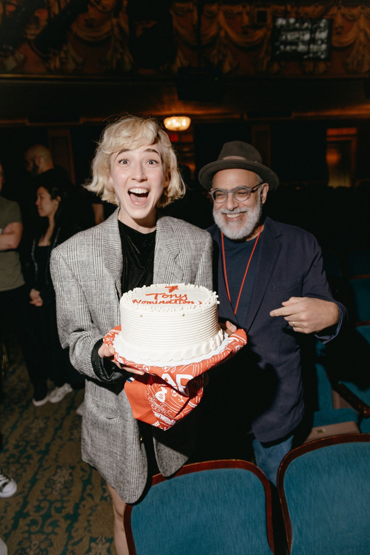 Julia Knitel and David Yazbek at 