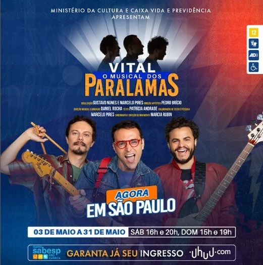VITAL, O MUSICAL DOS PARALAMAS: A Celebration of Friendship and Music Opens in S?o Paulo  Image