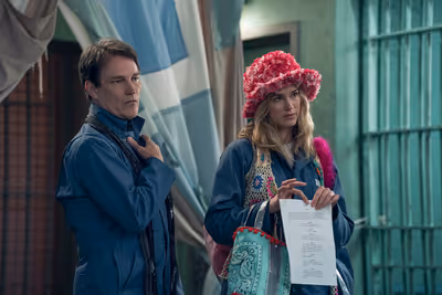 Stephen Moyer and Elizabeth Lail Photo